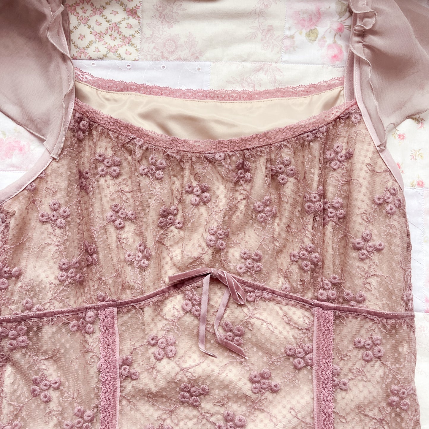 soft violet fitted dress