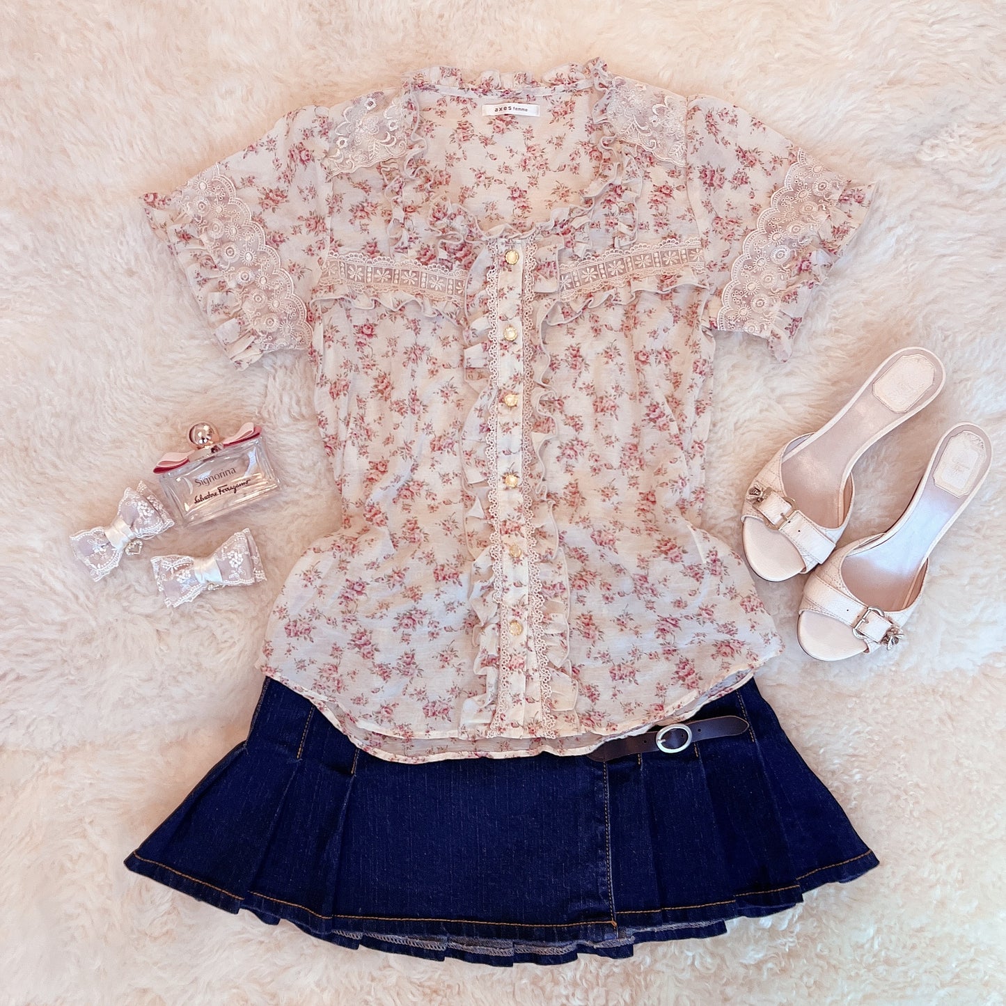 breezy floral blouse