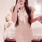 michellmacaron beige dress