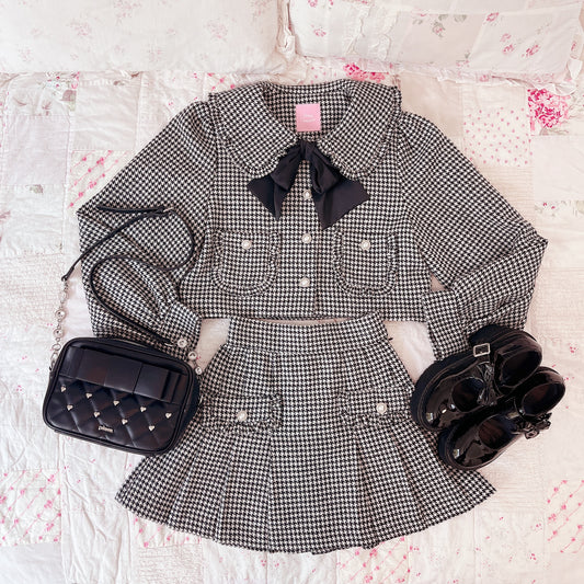 honey cinnamon houndstooth set