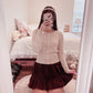 brown suede mini skirt