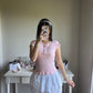 bubblegum pink crystal top