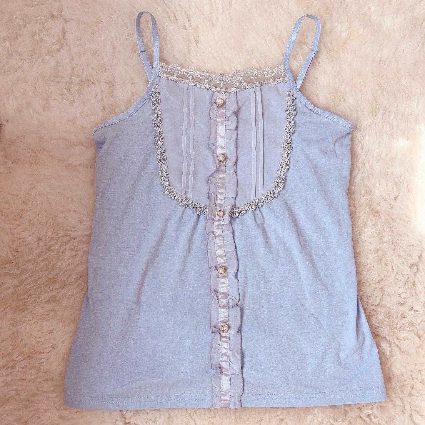 axes femme blue bib cami