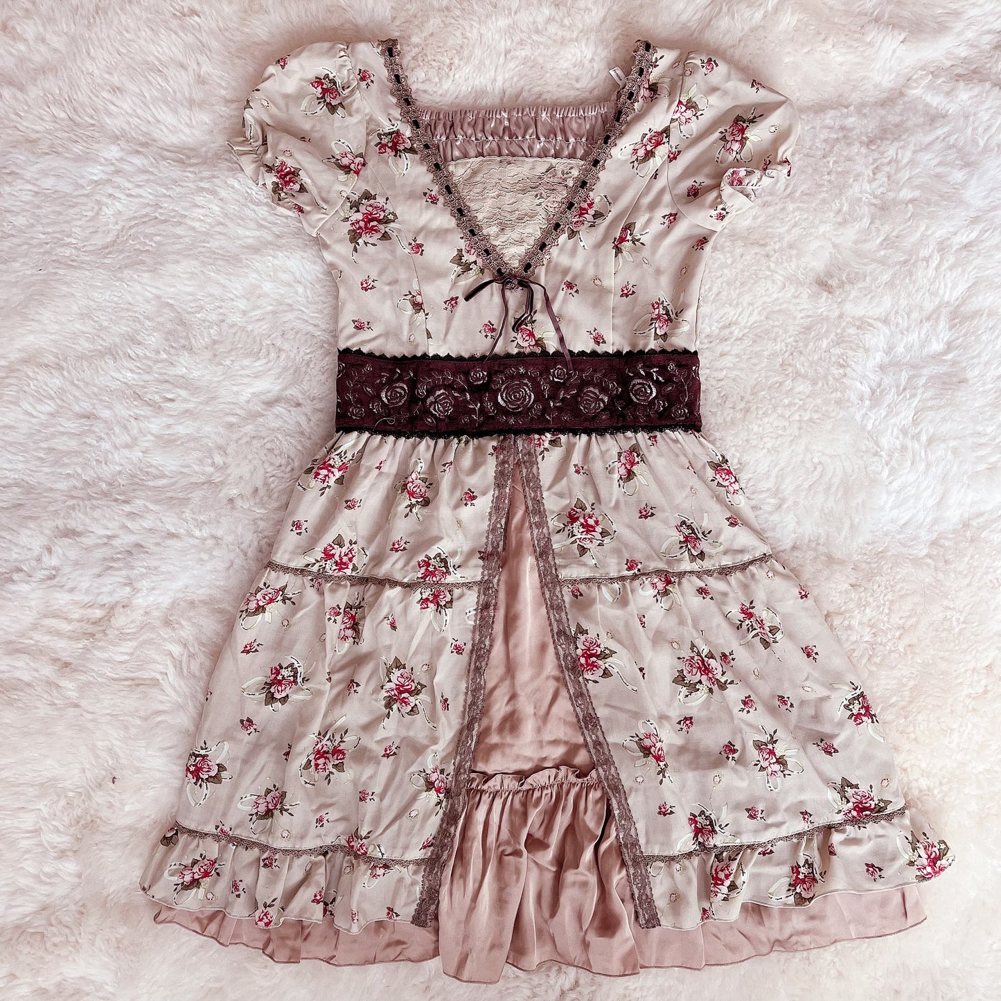 mori girl olive dress