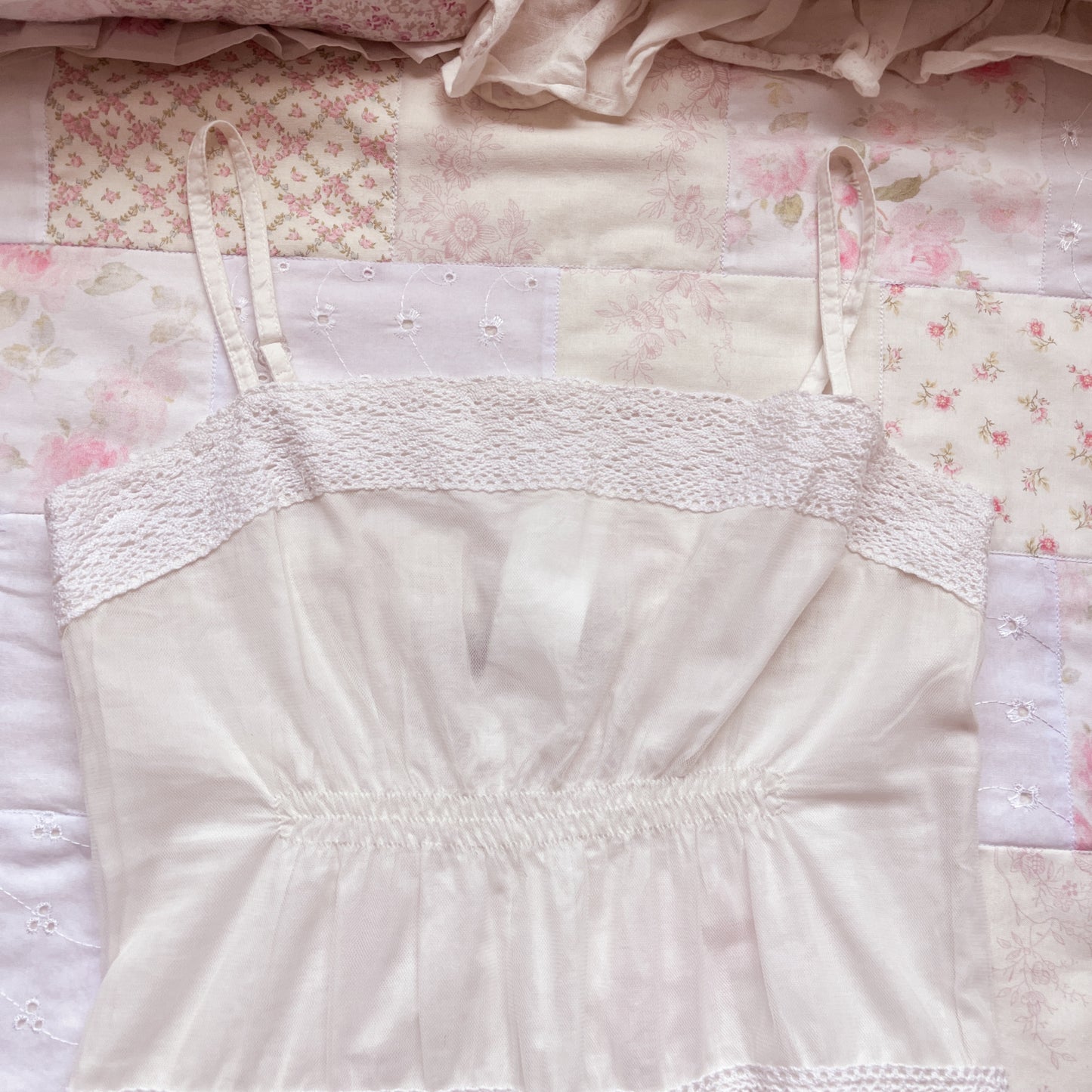 white gothic tulle dress