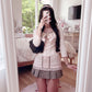 baby pink cardigan