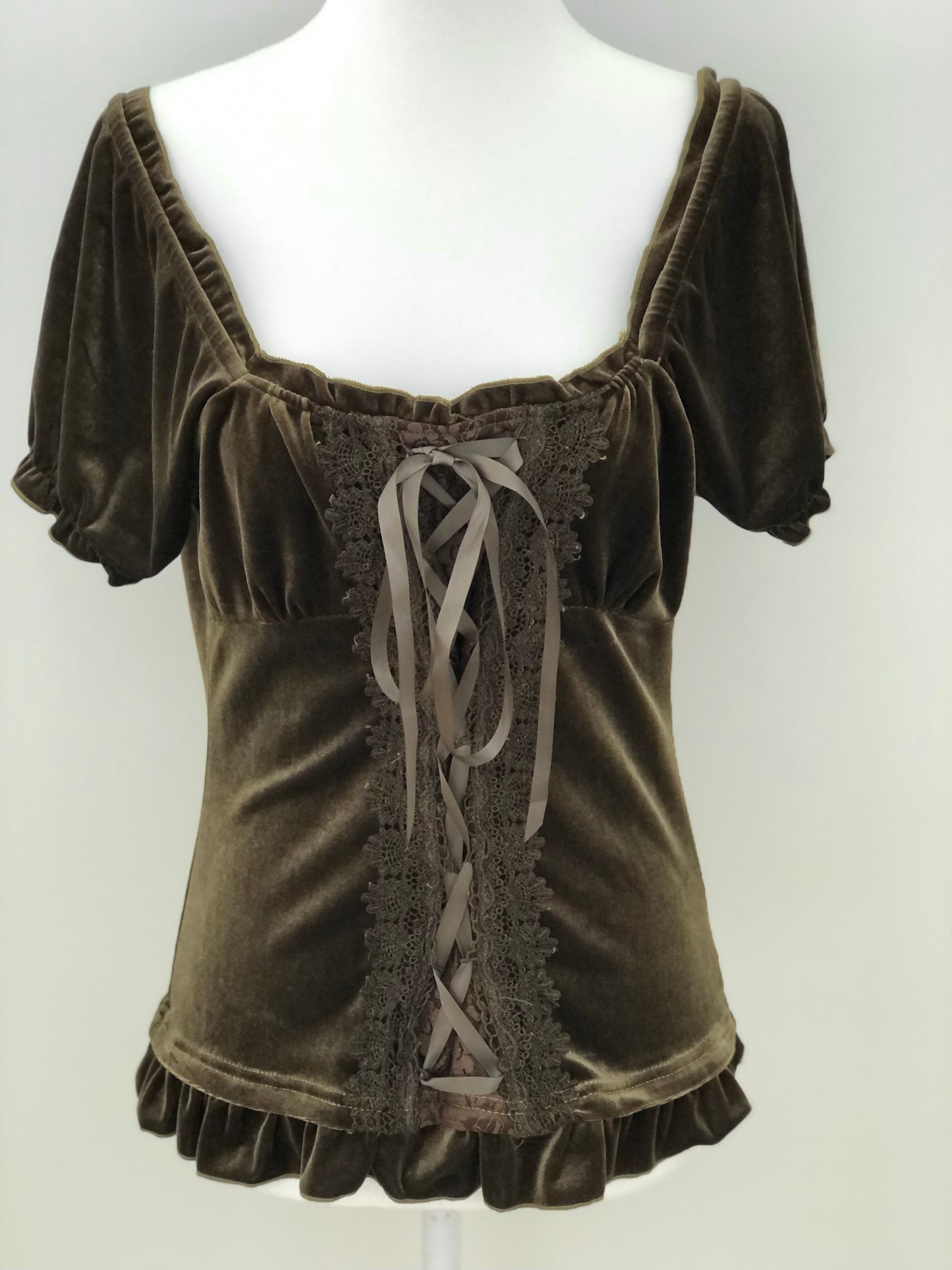 green renfaire princess blouse