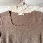 brown wool mini dress