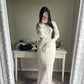 soft off white caftan dress