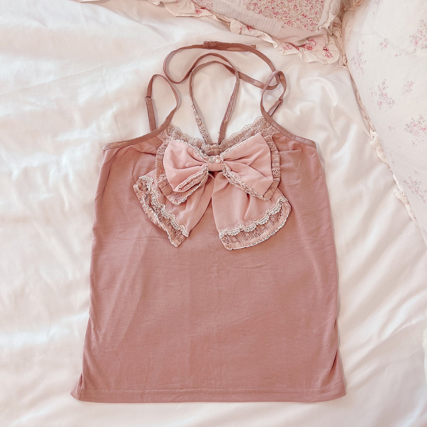 mauve halter camisole