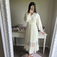 cream faux two piece sweater dress