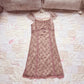 soft violet fitted dress