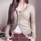 hunter green knit cardigan