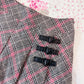 barbie check pleated skirt