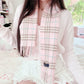 burberry mini pink check scarf