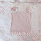 baby pink ribbon accent cami