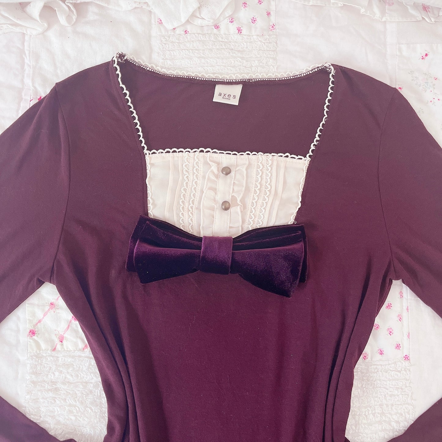 burgundy milkmaid tunic