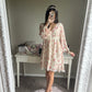 flowy floral v-neck dress