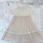 beige tulle princess dress