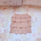 salmon pink tiered cami