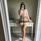 mauve knit bolero