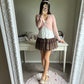 mauve knit bolero