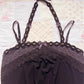 black gothic halter neck camisole
