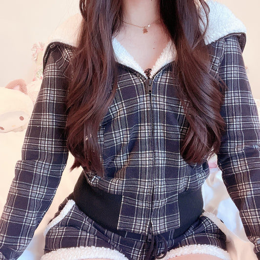 aimerfeel plaid roomwear set