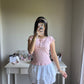 bubblegum pink crystal top