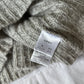 light gray knit vneck sweater dress