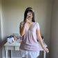 lavender mauve vneck knit