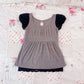 gray babydoll top