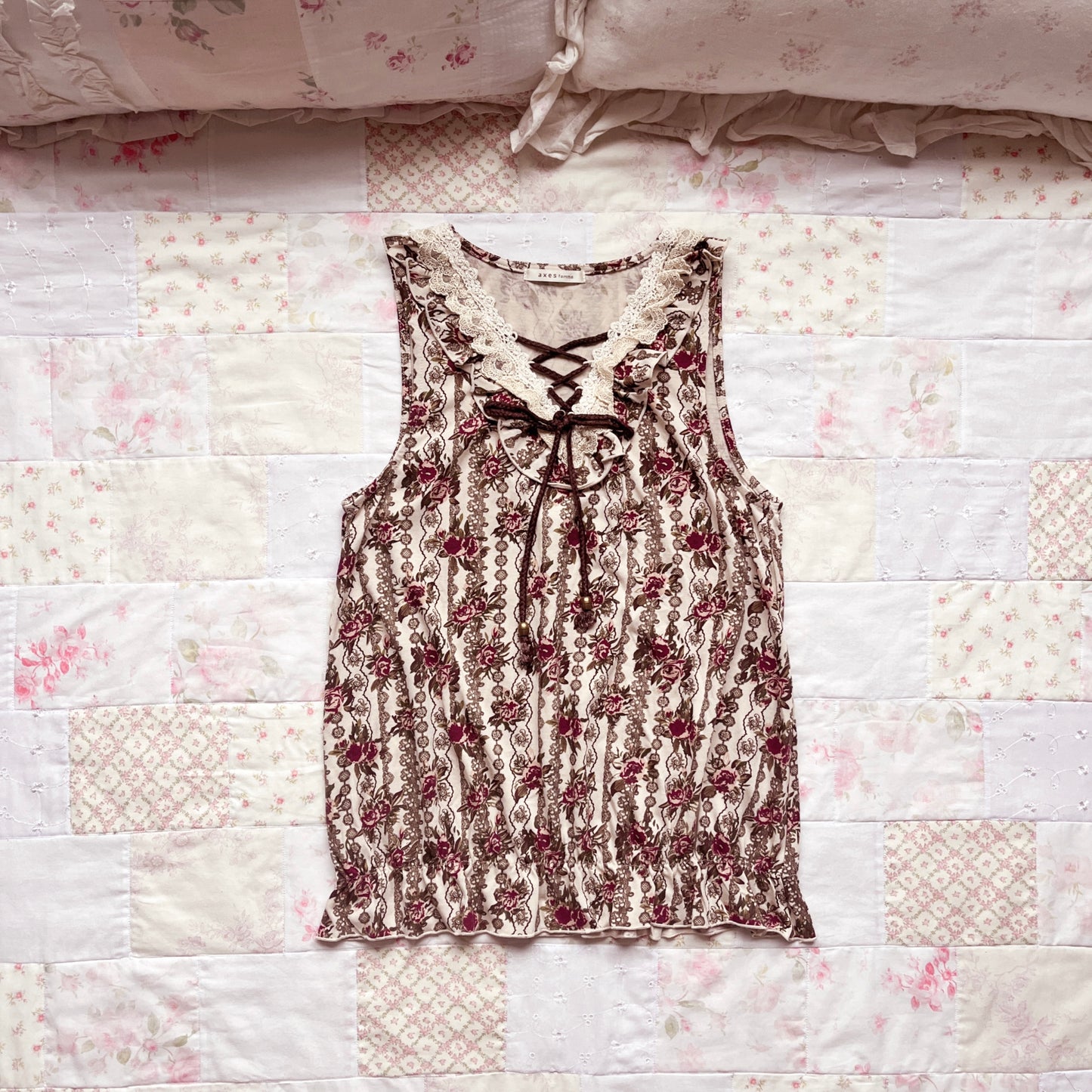 axes femme rose tunic camisole