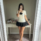 cream rose accent top
