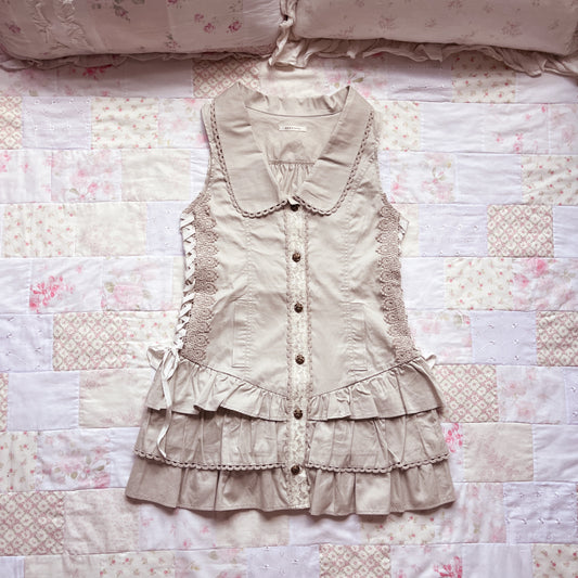 axes femme lace up jacket onepiece