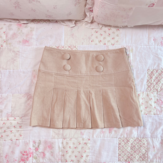 beige corduroy skirt