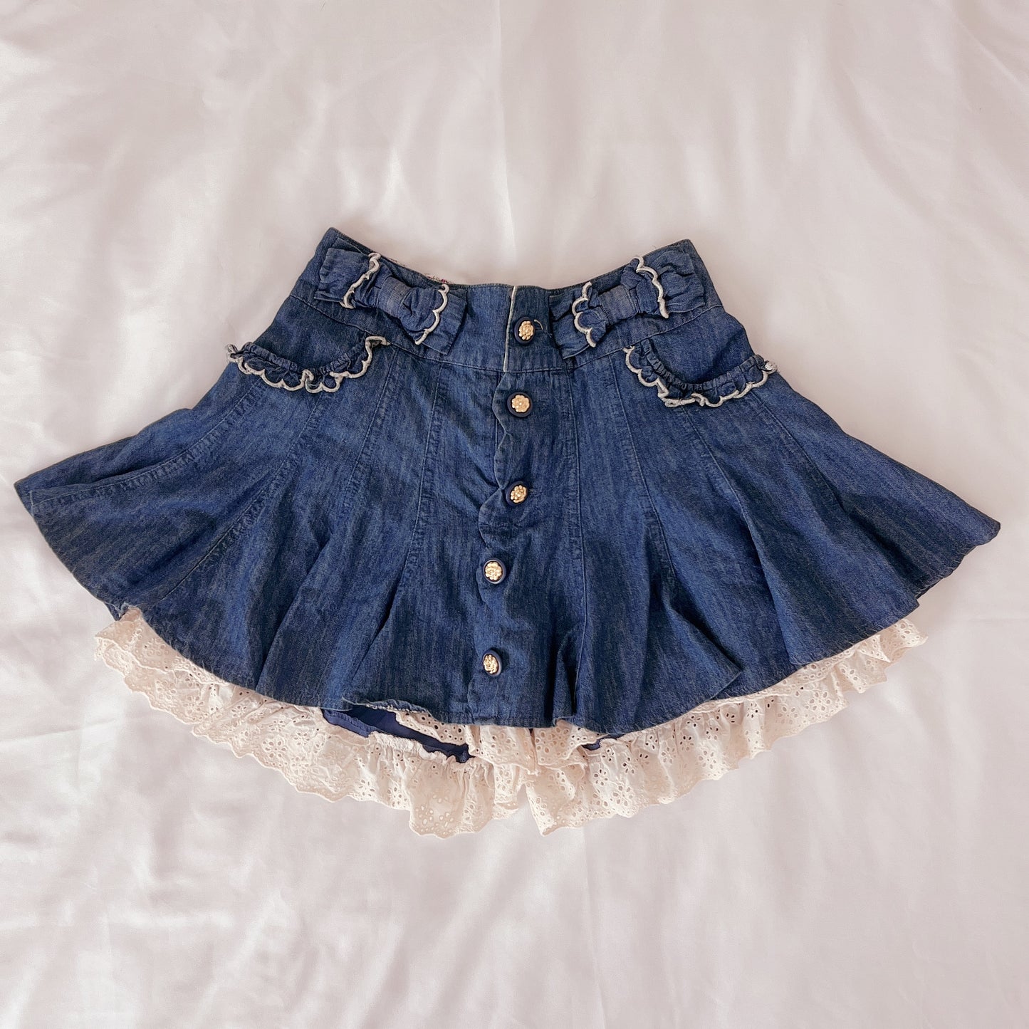 liz lisa denim culottes