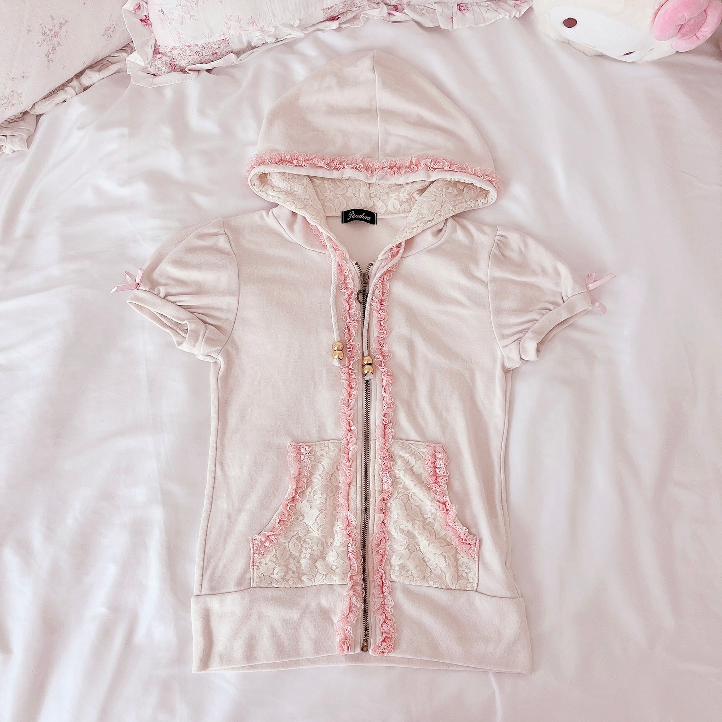 babydoll zip up parka