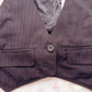 black mini bustier vest