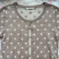 milk tea polka dot cardigan