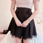 mars waist tie flare skirt