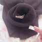 black wool knit turtleneck