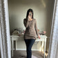 brown wool mini dress