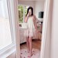 l'est rose ombre mini dress