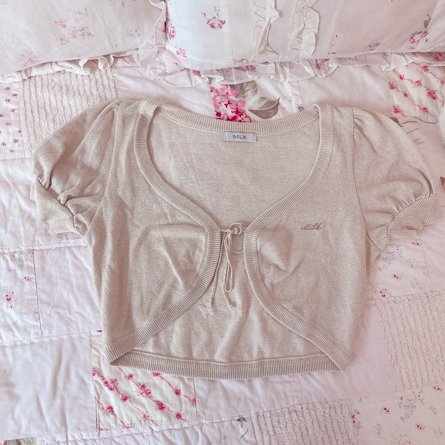 milk champagne beige bolero