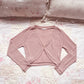 mauve knit bolero