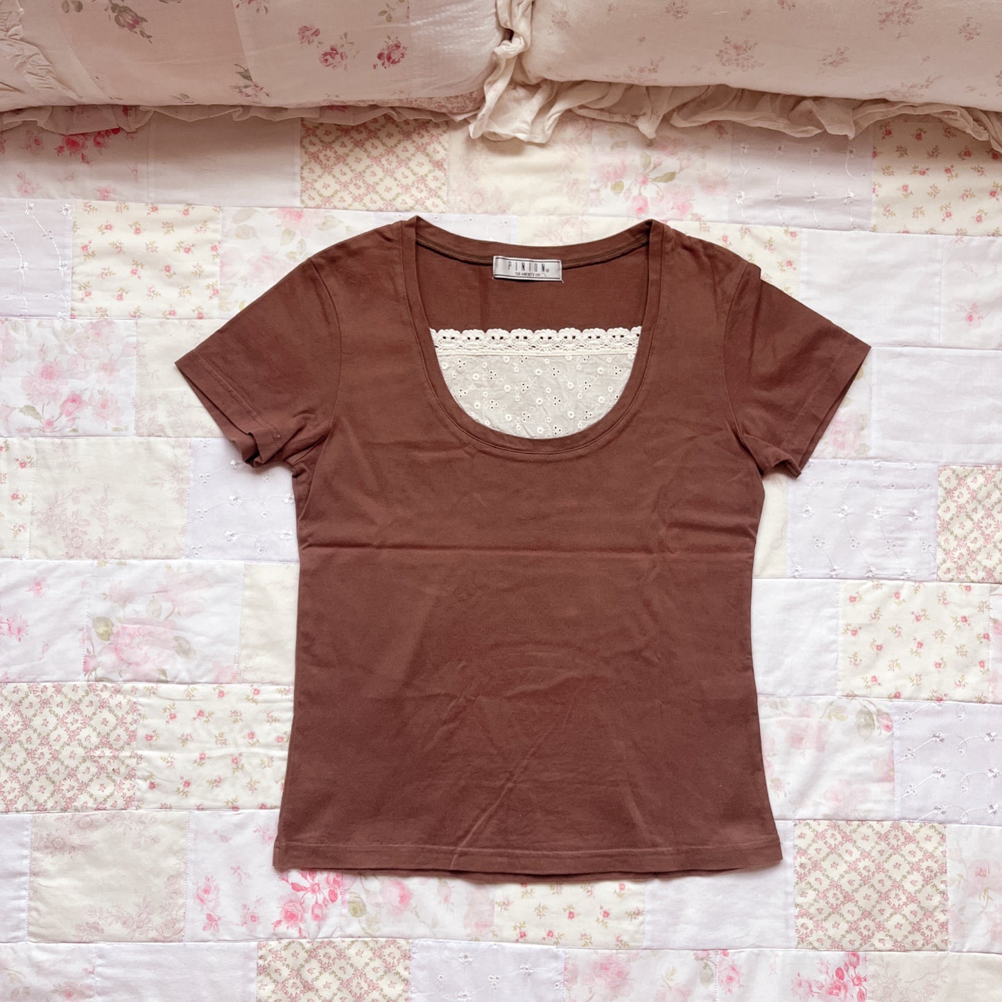 brown milkmaid tshirt