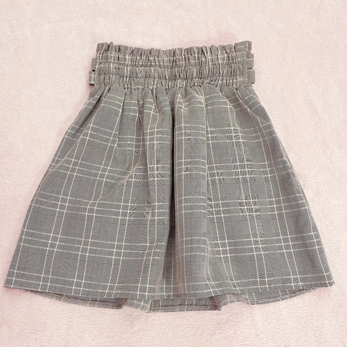 mars check skirt