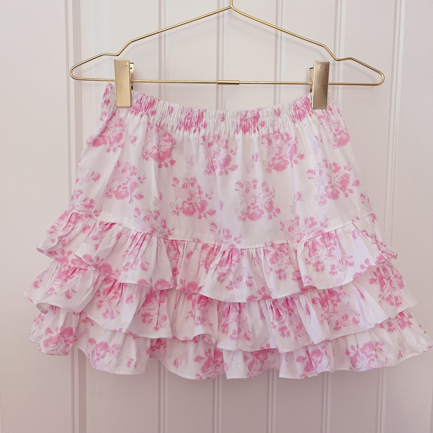 shabby roses skirt