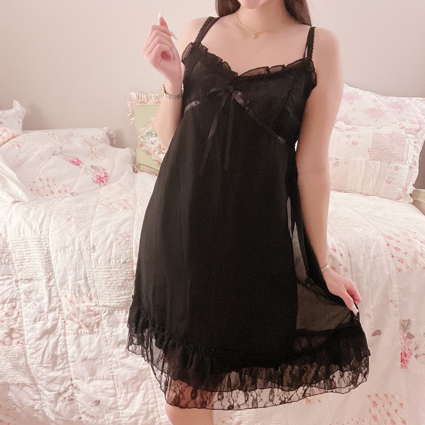 black babydoll dress